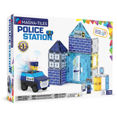 Magna-Tiles Police Station 35 stuks
