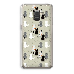 Katten: Samsung Galaxy A8 (2018) Transparant Hoesje