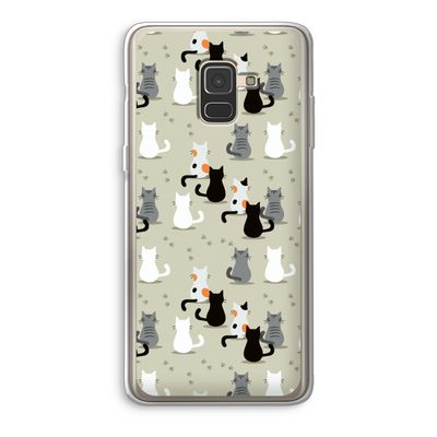 Katten: Samsung Galaxy A8 (2018) Transparant Hoesje