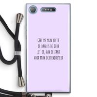 Ochtendhumeur: Sony Xperia XZ1 Transparant Hoesje met koord