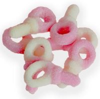 Gesuikerde Speentjes Wit/Roze 1 Kilo - thumbnail