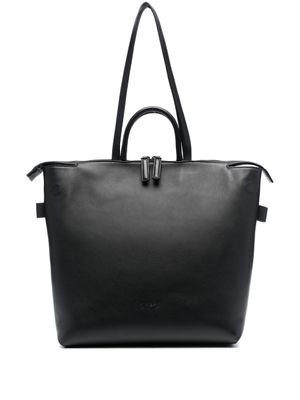 Marsèll sac cabas à logo embossé - Noir