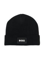 BOSS Kidswear bonnet à logo brodé - Noir - thumbnail