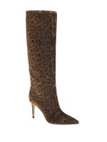 Gianvito Rossi bottines Hansen 85 mm à imprimé léopard - Marron