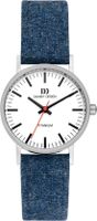 Horlogeband Danish Design IV42Q199 Leder/Textiel Blauw 16mm - thumbnail