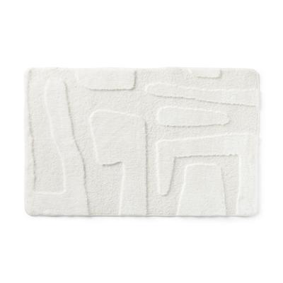 Vloerkleed native - wit - 60x90 cm