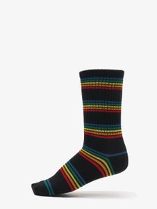 Urban Classics / Sokken Rainbow Stripes Socks 2-Pack in zwart