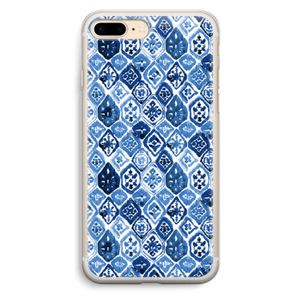 Blauw motief: iPhone 7 Plus Transparant Hoesje