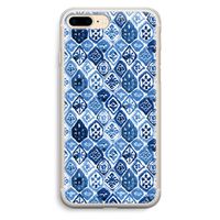 Blauw motief: iPhone 7 Plus Transparant Hoesje