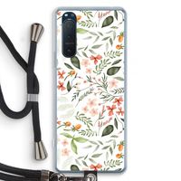Sweet little flowers: Sony Xperia 5 II Transparant Hoesje met koord