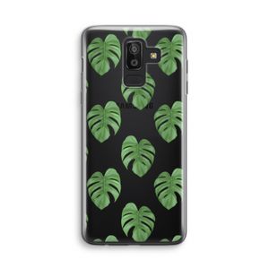 Monstera leaves: Samsung Galaxy J8 (2018) Transparant Hoesje