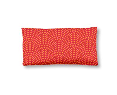 HIP Kussensloop "mandala&apos;s en bloemen" - Rood - (40x80 cm) - Katoen Satijn