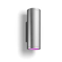Hue Appear muurlamp wit en gekleurd licht roestvrij staal - Philips