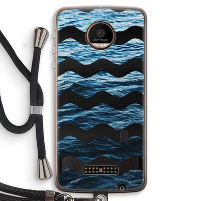 Oceaan: Motorola Moto Z Force Transparant Hoesje met koord