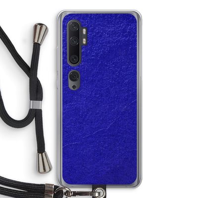 Majorelle Blue: Xiaomi Mi Note 10 Pro Transparant Hoesje met koord