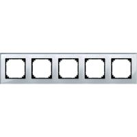 Merten 489560 Afdekking Frame 5-voudig M-Plan, System M Zilver 1 stuk(s)