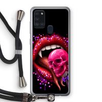 Dodelijk zoet: Samsung Galaxy A21s Transparant Hoesje met koord