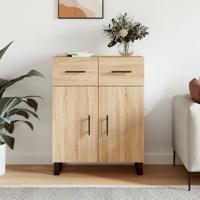 Dressoir 69,5x34x90 cm bewerkt hout sonoma eikenkleurig