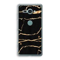 Gouden marmer: Sony Xperia XZ2 Compact Transparant Hoesje