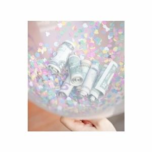 Confetti ballon vulset 90 cm