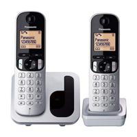 Draadloze telefoon Panasonic KXTGC212SPS Amber Zilverkleurig Metaal - thumbnail