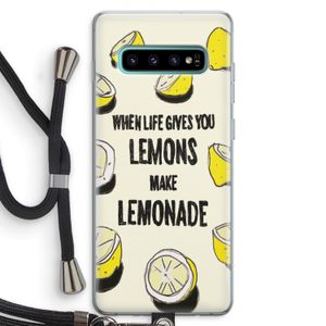 Lemonade: Samsung Galaxy S10 Plus Transparant Hoesje met koord