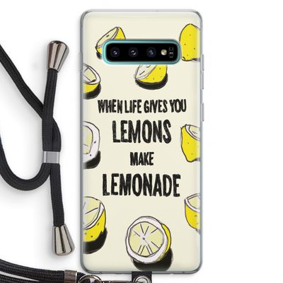 Lemonade: Samsung Galaxy S10 Plus Transparant Hoesje met koord