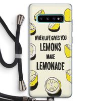 Lemonade: Samsung Galaxy S10 Plus Transparant Hoesje met koord