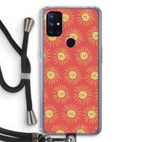 Zon: OnePlus Nord N10 5G Transparant Hoesje met koord - thumbnail