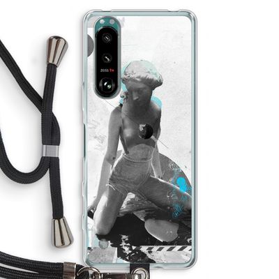 I will not feel a thing: Sony Xperia 5 III Transparant Hoesje met koord