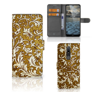 Wallet Case Nokia 2.4 Barok Goud