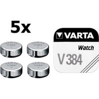 5 Stuks - Varta V384 38mAh 1.55V knoopcel batterij - thumbnail