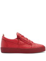 Giuseppe Zanotti baskets Frankie à design texturé - Rouge - thumbnail