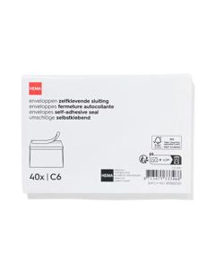 HEMA Enveloppen C6 - 40 Stuks (wit)