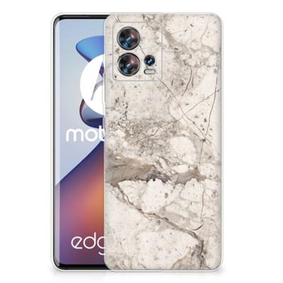 Motorola Edge 30 Fusion | TPU | Siliconen hoesje | Marmer Beige