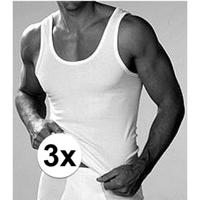 Beeren Hemd - 3x - grote maten - wit - 100% katoen - heren - singlet - ondergoed