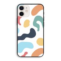 Memphis Shapes Blue: iPhone 12 Biologisch afbreekbaar hoesje