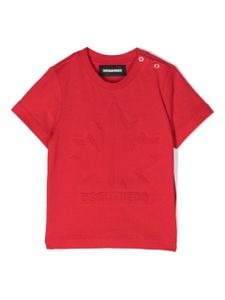 DSQUARED2 KIDS t-shirt à logo embossé - Rouge