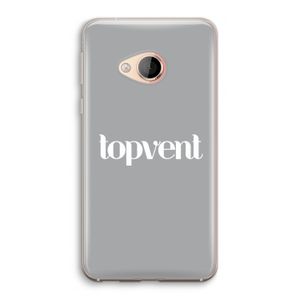 Topvent Grijs Wit: HTC U Play Transparant Hoesje