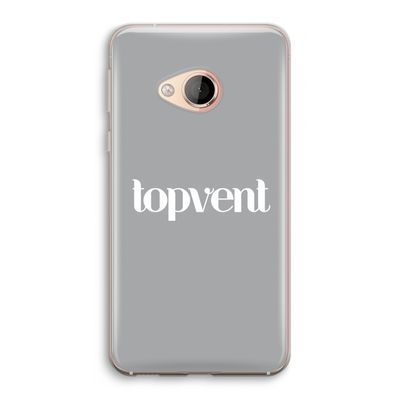 Topvent Grijs Wit: HTC U Play Transparant Hoesje