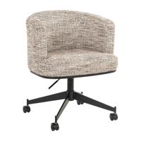 Richmond Draaibare Eetkamerstoel 'Rochenne' Op wielen, kleur Naturel