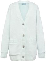 Prada cardigan en laine à col v - Vert