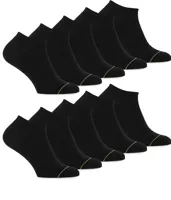 Primair 10-paar Sneaker sokken Eco - Dames & heren - Multipack enkelsokken katoen - Voordeelverpakking