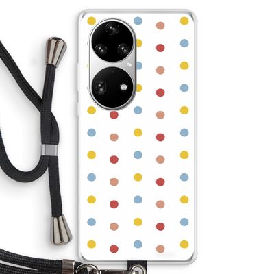 Bollen: Huawei P50 Pro Transparant Hoesje met koord