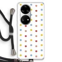 Bollen: Huawei P50 Pro Transparant Hoesje met koord