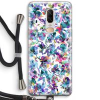 Hibiscus Flowers: OnePlus 6 Transparant Hoesje met koord