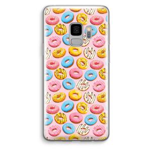 Pink donuts: Samsung Galaxy S9 Transparant Hoesje