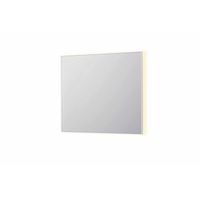 INK SP32 spiegel - 90x4x80cm rechthoek in stalen kader incl indir LED - verwarming - color changing - dimbaar en schakelaar - mat wit 8410051