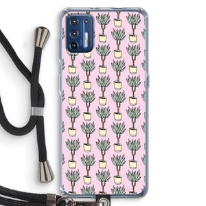 Boompje: Motorola Moto G9 Plus Transparant Hoesje met koord