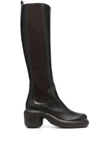 Jil Sander bottes en cuir - Marron